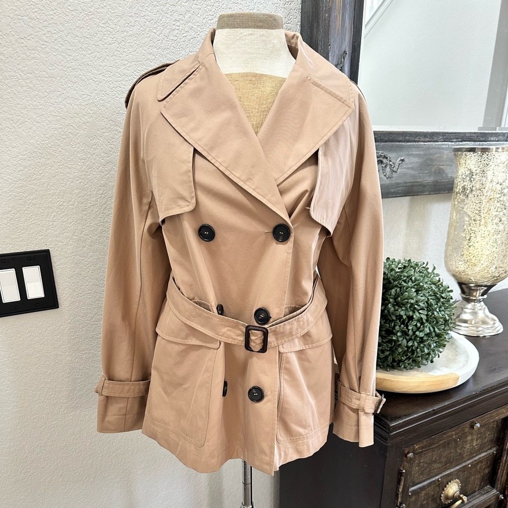 Max Mara The Cube Ctrench Water-Repellent Trench Coat 8 - Picture 5 of 12